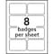 Avery Badge, Adhesive, Rd Brdr, 100 400PK AVE5095 - alternate 2